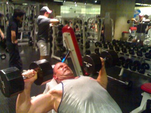 9 July 2006 - Incline Dumbell Bench Press