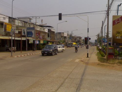 Laos Savannaket Traffic Lights